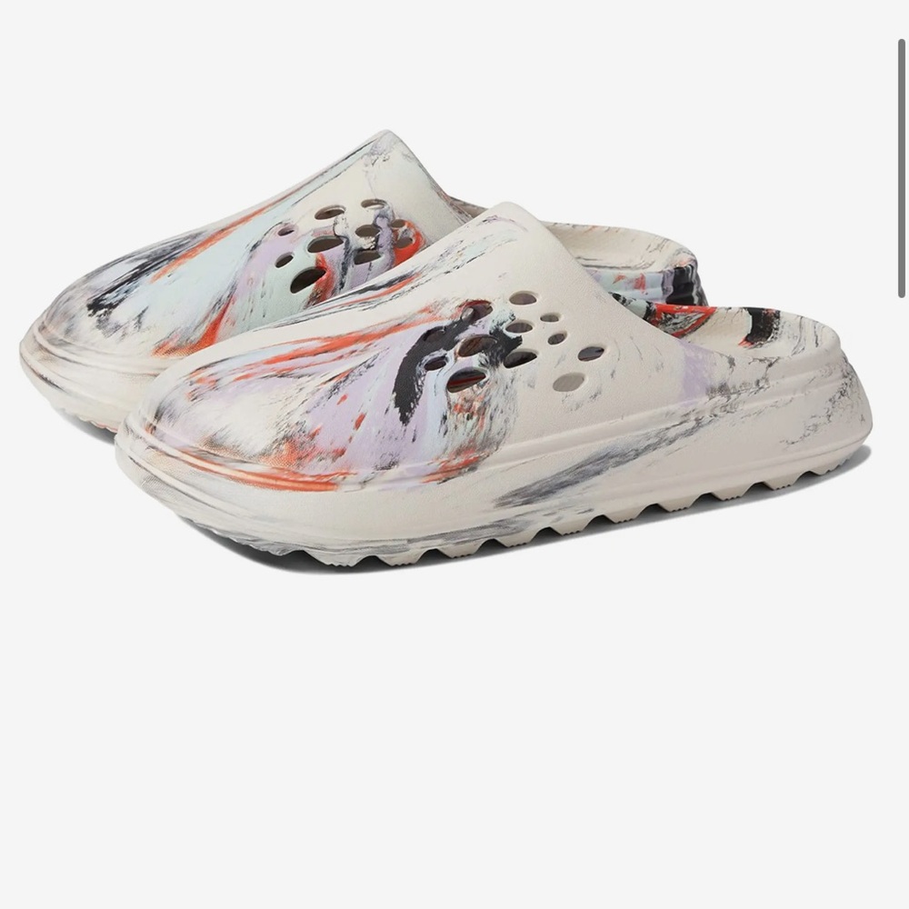 Cool Planet by Steve Madden Currentt Slip Ons Marble White 6